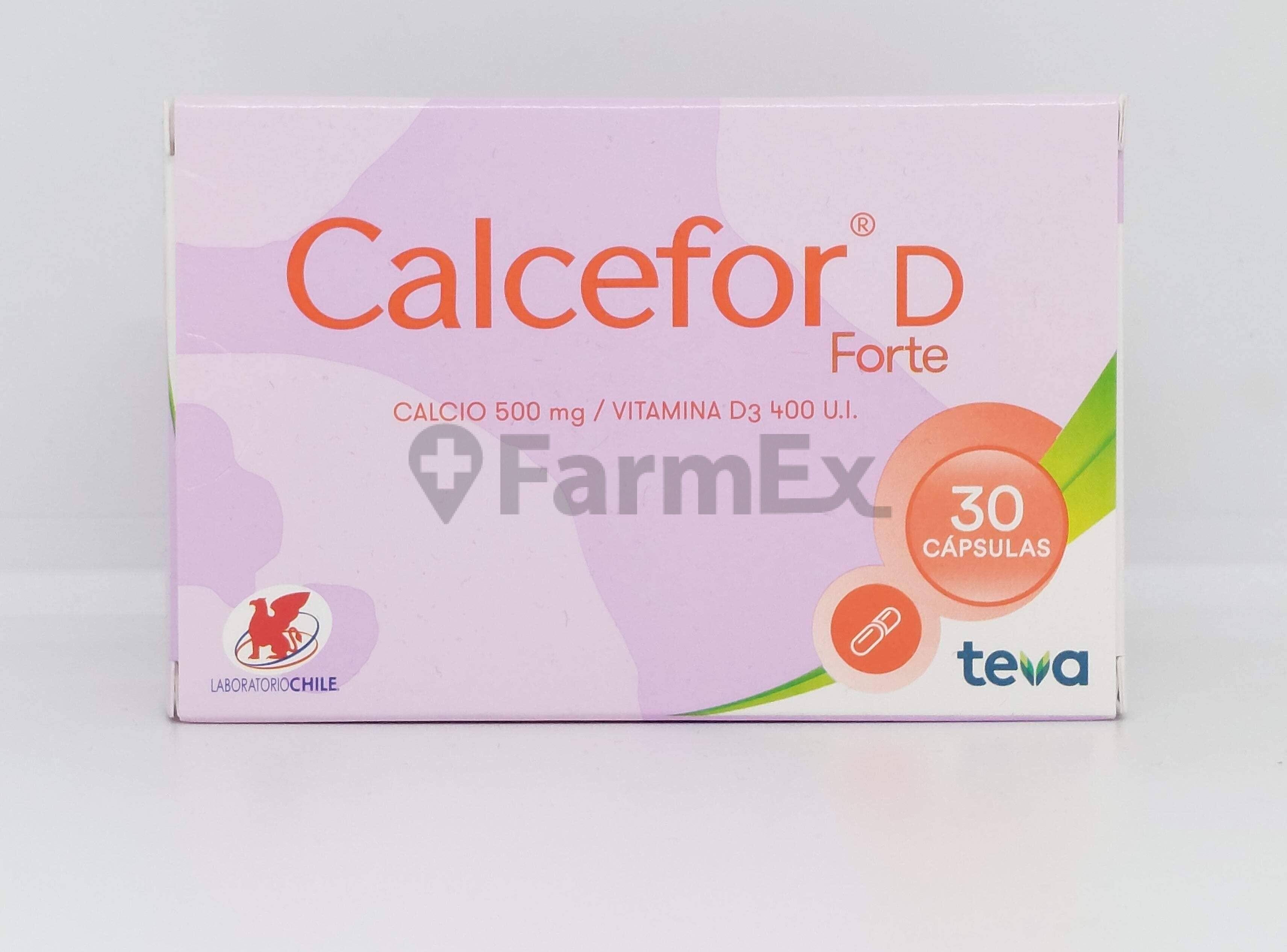 Calcefor D Forte x 30 cápsulas Farmex-BanMedica-Persistente